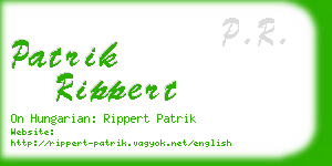 patrik rippert business card